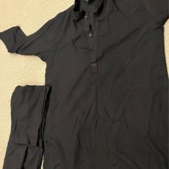 Gently used super soft Boys black Kurta and shalwar set - Picture 1 of 4